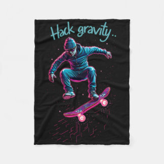 Hack Zwaartekracht Skateboarden Schaatsen Skater H Fleece Deken