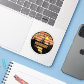 Hackberry, Arizona Sticker (Laptop met iPhone)