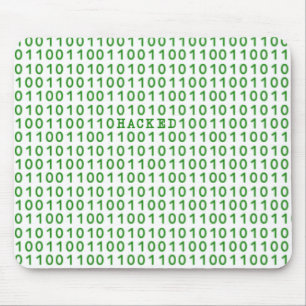 HACKED Binary Code Computer Talk Muismat