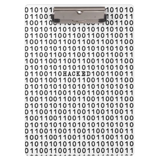 HACKED Binary Code Klembord (Voorkant)