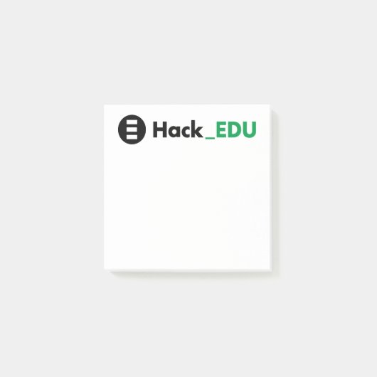HackEDU 3x3 Post-it notities Post-it® Notes (Voorkant)