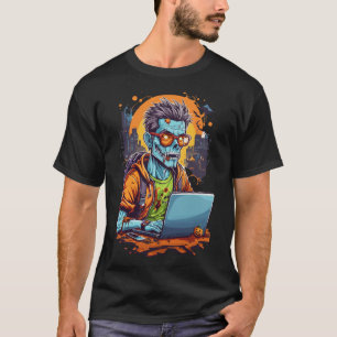 Hacken van de Undead: Halloween Code   MANNEN T-shirt