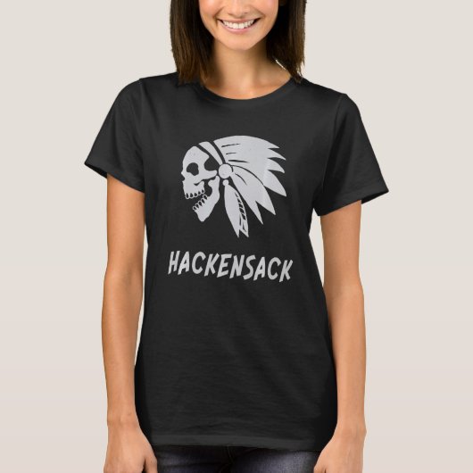 Hackensack Native American Indian Born Freedom Evi T-shirt (Voorkant)