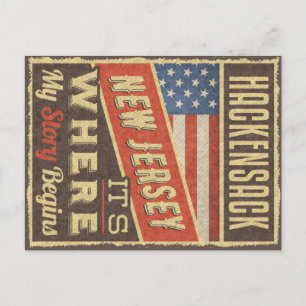 Hackensack New Jersey Briefkaart