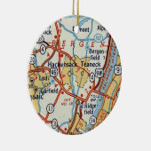 Hackensack NJ  Map Keramisch Ornament (Rechts)