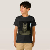 Hacker Cat Meme Funny Computer Cat Kitten Gamer Ca T-shirt (Voorkant volledig)