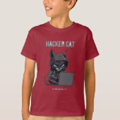 Hacker Cat T-Shirt (Devant)