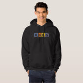 Hacker Chemist Elements Programmer Hoodie (Voorkant volledig)