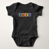 Hacker Chemist Elements Programmer Romper (Voorkant)