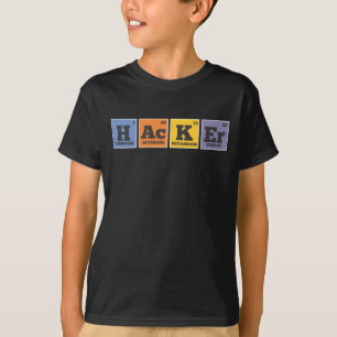 Hacker Chemist Elements Programmer T-shirt