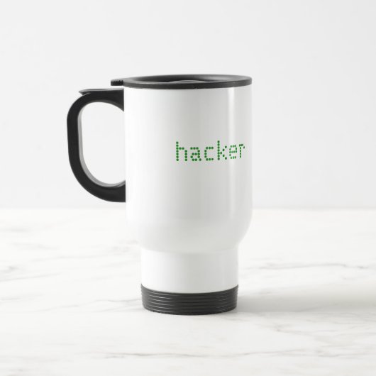 Hacker Coffee-Mok Reisbeker (Links)