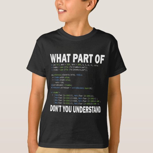 Hacker Computer Programmer Apparel Coding What Par T-shirt (Voorkant)