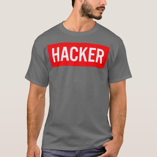 HACKER Cyber Security Engineer IT System T-shirt (Voorkant)
