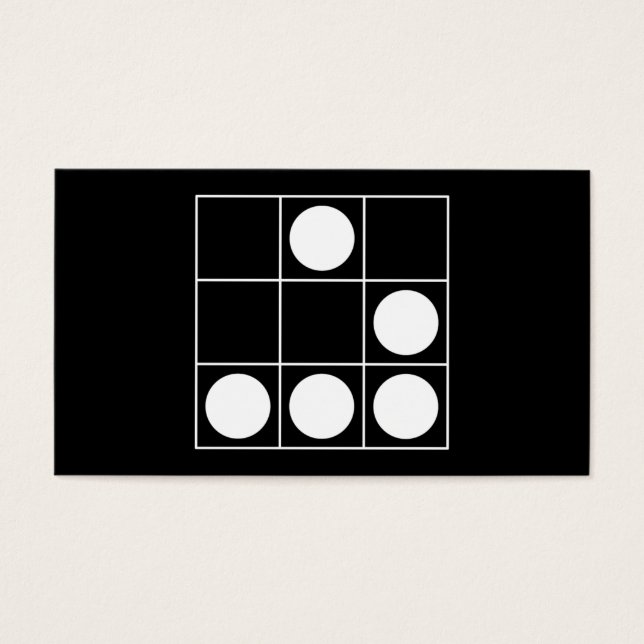 Hacker Embleem/hack leven. Visitekaartje (Voorkant)