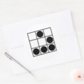 Hacker Emblem Ronde Sticker (Envelop)