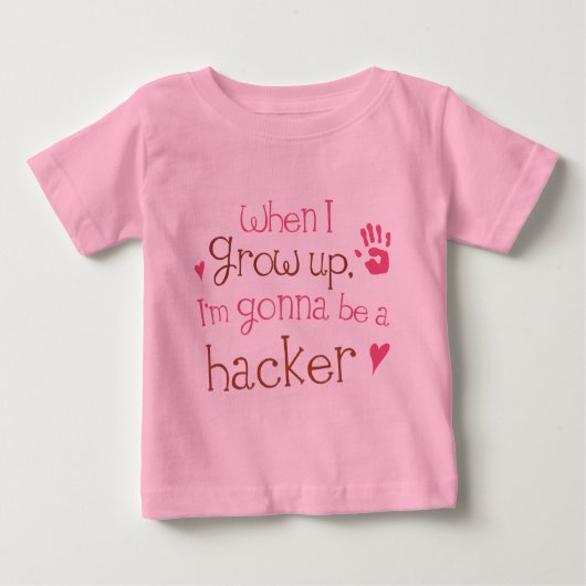 Hacker (Future) Baby Baby T-Shirt (Voorkant)