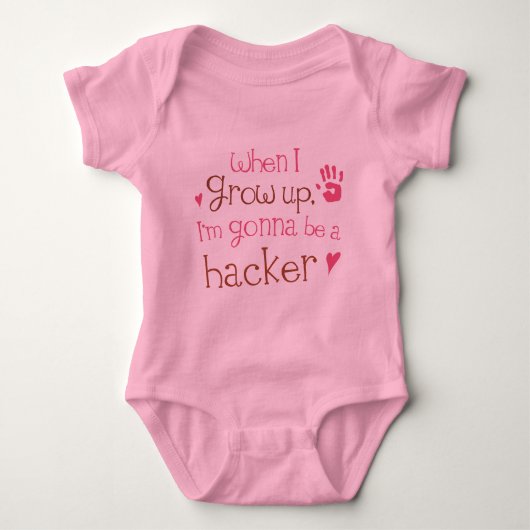 Hacker (Future) Baby Baby T-Shirt (Voorkant)