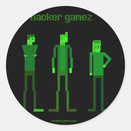 Hacker Gamez Logo Sticker (Voorkant)