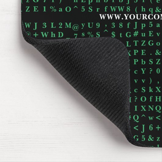 Hacker geek programmeur nerd mousepad muismat (Hoek)