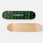 Hacker green number design skateboard (Horizontaal)