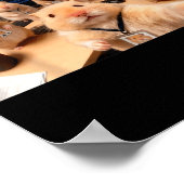 Hacker Hamster Team Selfie Meme Cringe Dier Code Poster (Hoek)