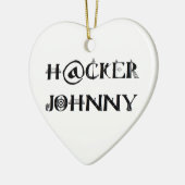 hacker johnny keramisch ornament (Links)