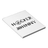 hacker johnny notitieblok (Schuin)