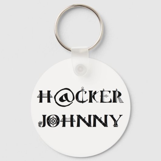 hacker johnny sleutelhanger (Voorkant)