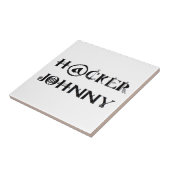 hacker johnny tegeltje (Zijkant)