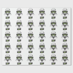 Hacker Kat Cyber Gamer Coder Grappige Tech Cadeaupapier