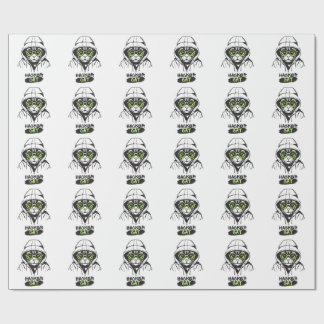 Hacker Kat Cyber Gamer Coder Grappige Tech Cadeaupapier