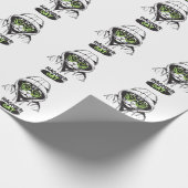 Hacker Kat Cyber Gamer Coder Grappige Tech Cadeaupapier (Hoek)