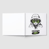 Hacker Kat Cyber Gamer Coder Grappige Tech Gastenboek (Volledig)