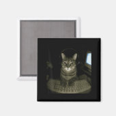Hacker Kat Meme Grappige Computer Kat Kitten Gamer Magneet (Voorkant / Achterkant)