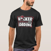 Hacker Laden Zwart Pet Ethische Hacking Wit Pet T-shirt (Voorkant)