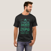 Hacker Programmer Coding Hacking Ethische Hacker T-shirt (Voorkant volledig)