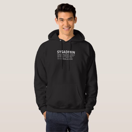 Hacker Programmeur Computer HTML Admin Binaire USB Hoodie (Voorkant volledig)