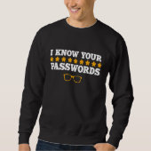 Hacker Wachtwoord Computer Coder Software Engineer Trui (Voorkant)
