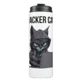 Hackerkat Thermosbeker (Voorkant)