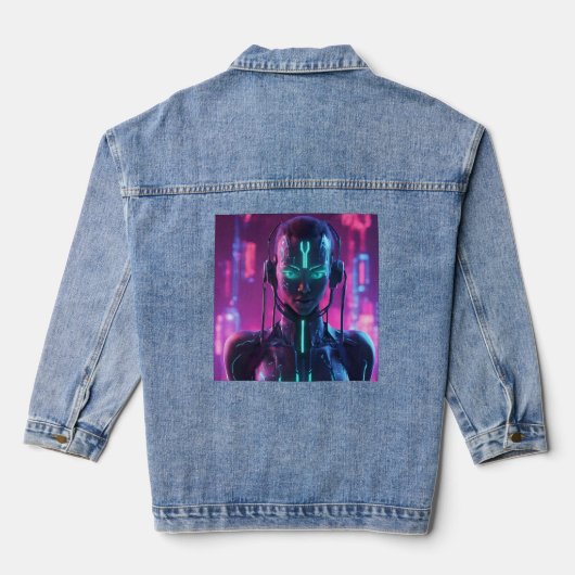 hackerrobot denim jacket (Achterkant)