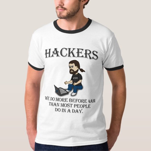 Hackers 4am (a-r) t-shirt (Voorkant)