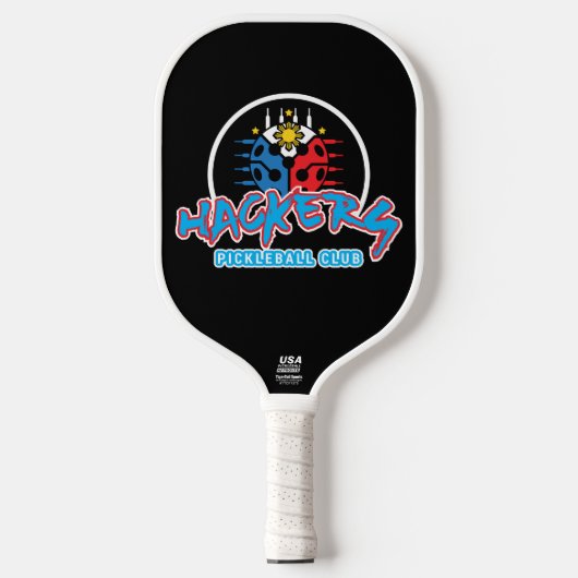 Hackers Pickleball Club Pickleball Paddle (Voorkant)