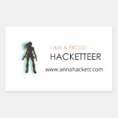 Hacketter-Sticker Rechthoekige Sticker (Voorkant)
