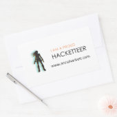 Hacketter-Sticker Rechthoekige Sticker (Envelop)