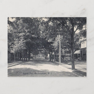 Hackettstown, New Jersey, Grand Ave, Vintage Briefkaart