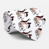 Hackin Santa Funny Cartoon Stropdas (Opgerold)