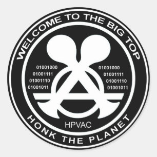 Hacking Sticker HPVAC Binaire HONK!