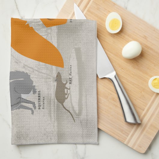 Hackney wild life theedoek (Quarter Fold)