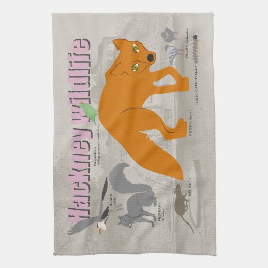 Hackney wild life theedoek (Verticaal)