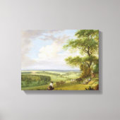 Hackwood Park, Hampshire (olie op canvas) Canvas Afdruk (Voorkant)